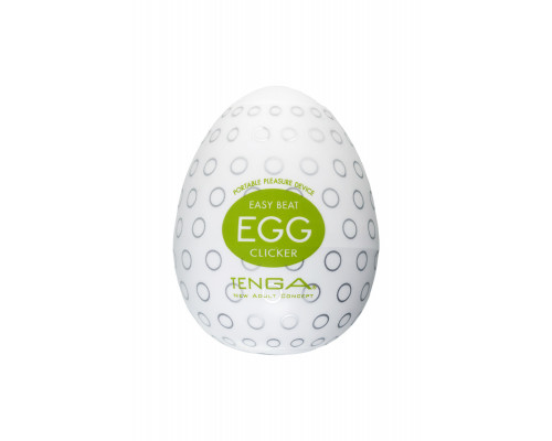 Нереалистичный мастурбатор TENGA № 2 Clicker, TPE, белый, 6,1 см