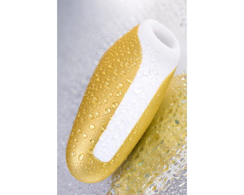 Вакуум-волновой бесконтактный стимулятор клитора Satisfyer Love Breeze, силикон, золотой, 9,5 см.