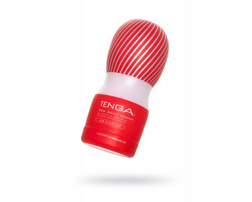 Нереалистичный мастурбатор TENGA  Air Flow Cup, TPE, белый,  15,5 см