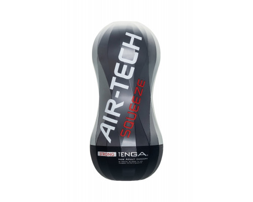 Нереалистичный мастурбатор TENGA Air-Tech Squeeze Strong, TPE, белый, 17 см
