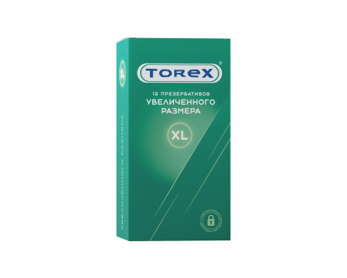 Презервативы увеличенного размера TOREX  латекс, №12, 20 см