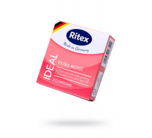 Презервативы Ritex, Ideal, двойная смазка, латекс, 18.5 см, 5,3 см, 3 шт.