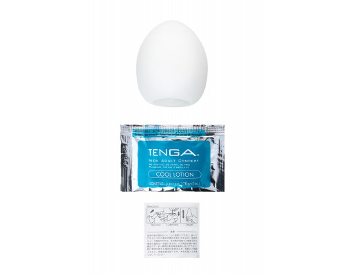 Нереалистичный мастурбатор TENGA Egg Cool, TPE, Синий, 7 см