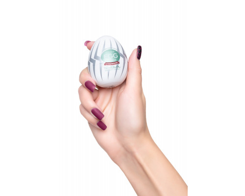 Нереалистичный мастурбатор TENGA № 7 Thunder, TPE, белый, 6,1 см