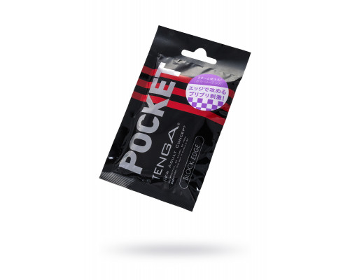 Нереалистичный мастурбатор TENGA Pocket Block Edge, TPE, белый, 7,5 см