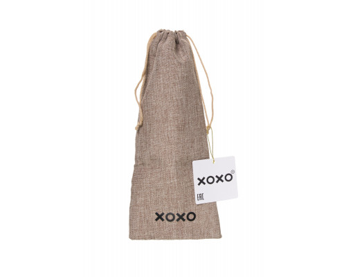 Мешочек XOXO, текстиль, коричневый, 34*14,5 см