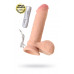 Реалистичный вибратор TOYFA RealStick Elite Vibro, TPR, телесный, 7 режимов вибрации, 20 см