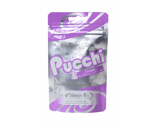 Мастурбатор нереалистичный MensMax Pucchi Cream, TPE, белый, 6,5 см