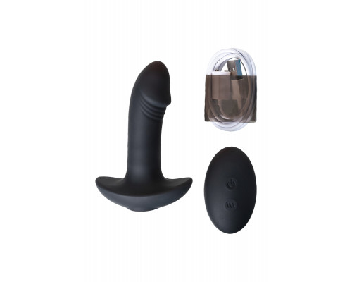 Стимулятор простаты PPP Enkakuzeccho DEEP ANAL VIBE, силикон, черный, 10,2 см