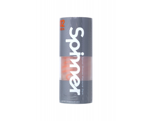 Нереалистичный мастурбатор TENGA SPINNER  Hexa, TPE, прозрачный, 13 см
