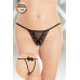 Стринги с двойным доступом SoftLine Collection, чёрный, S/L