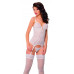Корсет c пажами и стринги SoftLine Collection Karen, белый, M