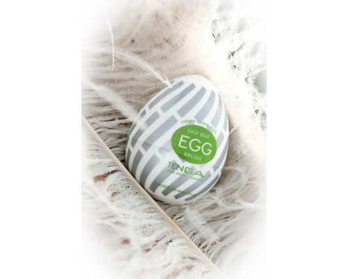 Нереалистичный мастурбатор TENGA №15 Brush, TPE, белый, 6,1 см