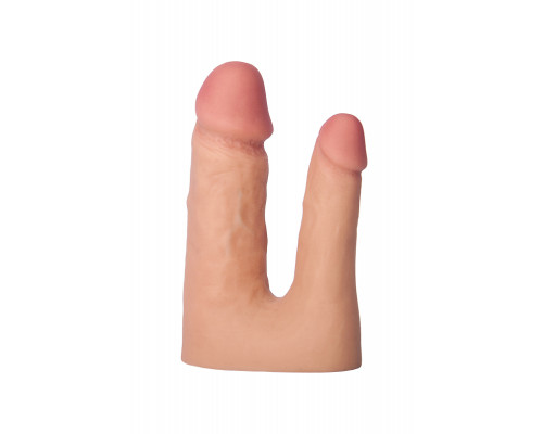 Насадка TOYFA XLover Double Pleasure  реалистичная для двойного проникновения , TPR, телесный, 19 см