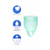 Менструальная чаша Satisfyer Feel Confident, 2 шт в наборе, силикон, зеленый