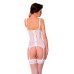 Корсет c пажами и стринги SoftLine Collection Karen, белый, M