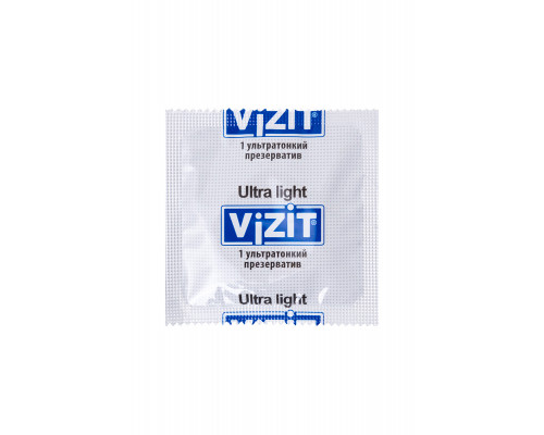 Презервативы VIZIT Ultra light Ультратонкие 12 шт, латекс, 18 см