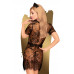 Комплект Poison cookie PENTHOUSE (платье, украшение на голову, стринги), чёрный, L/XL