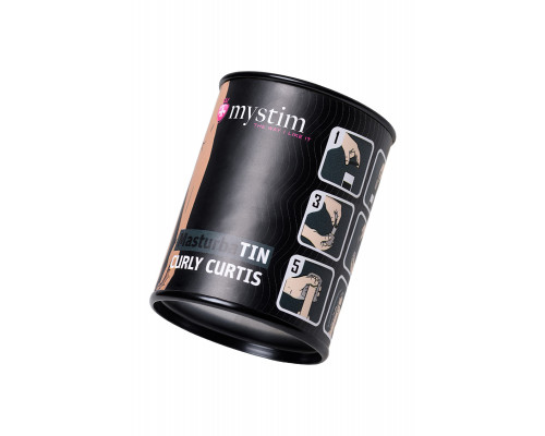 Мастурбатор MasturbaTIN Curly Curtis, TPE, белый, 4.5 см