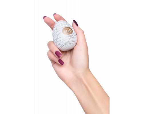 Нереалистичный мастурбатор TENGA №18 Silky II, TPE, белый, 6,1 см