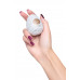 Нереалистичный мастурбатор TENGA №18 Silky II, TPE, белый, 6,1 см