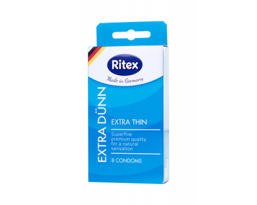 Презервативы Ritex EXTRA DÜNN №8, ультра тонкие, латекс, 18 см