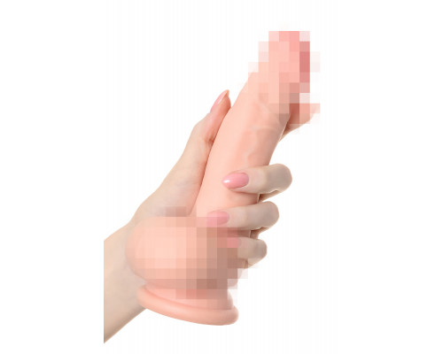 Реалистичный фаллоимитатор TOYFA RealStick Elite Nathan, TPR, телесный, 18,5 см