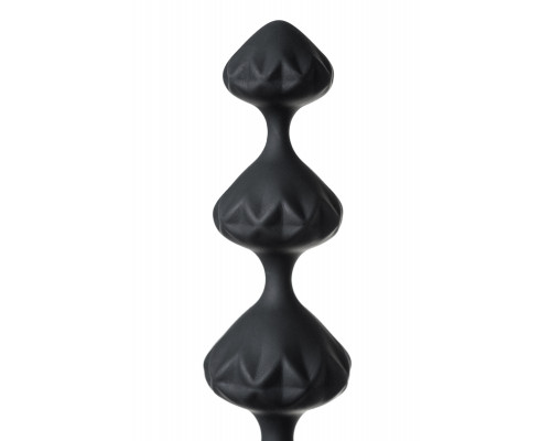 Набор анальных цепочек Satisfyer Beads, силикон, черный, 27 см.