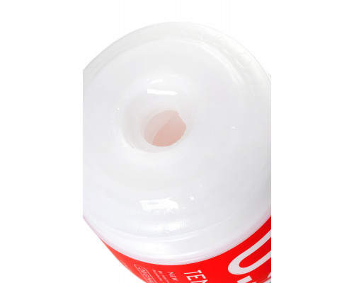 Нереалистичный мастурбатор TENGA  Deep Throat US, TPE, белый, 18,1 см