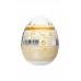 Нереалистичный мастурбатор TENGA Egg  Shiny Pride Edition, TPE, белый, 6,1 см