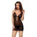Комбинация и стринги SoftLine Collection Larisa, чёрный, M/L