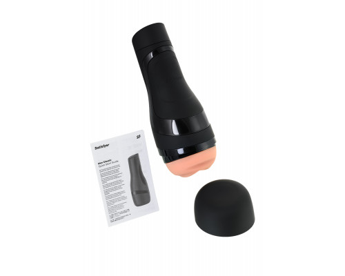 Мастурбатор нереалистичный Satisfyer  Men Classic, TPE, чёрный, 25,4 см.
