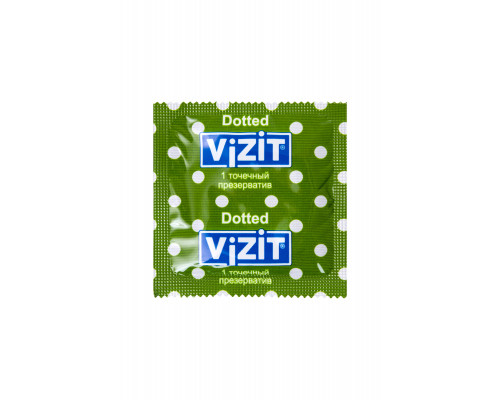 Презервативы VIZIT Dotted Точечные 12 шт, латекс, 18 см