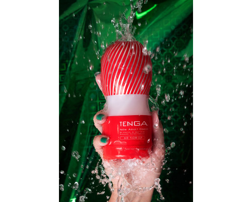 Нереалистичный мастурбатор TENGA  Air Flow Cup, TPE, белый,  15,5 см