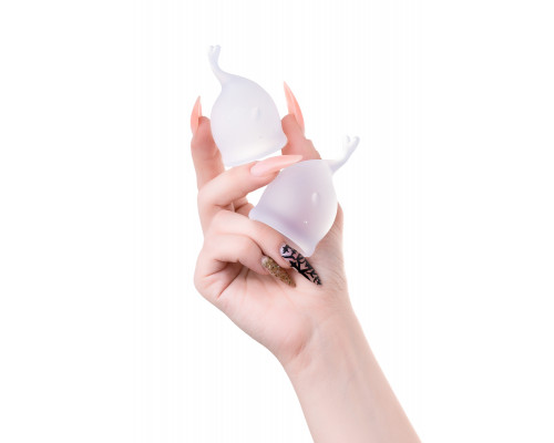 Менструальная чаша Satisfyer Feel Secure, 2 шт в наборе, силикон, прозрачный