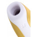 Вакуум-волновой бесконтактный стимулятор клитора Satisfyer Love Breeze, силикон, золотой, 9,5 см.