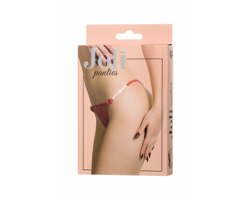Трусики со стразами Joli Amber, красный, OS
