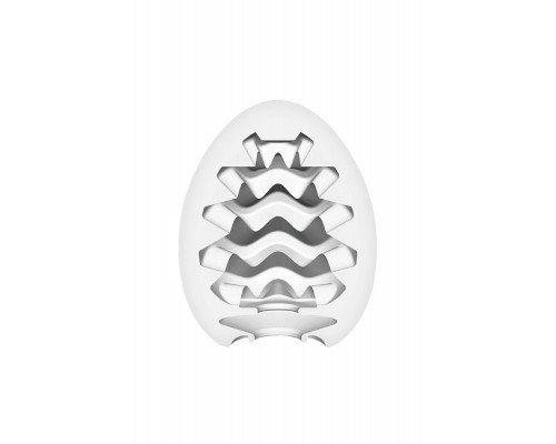 Нереалистичный мастурбатор TENGA №1 Wavy, TPE, белый, 6,1 см
