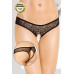 Трусики открытые SoftLine Collection, чёрный, S/M