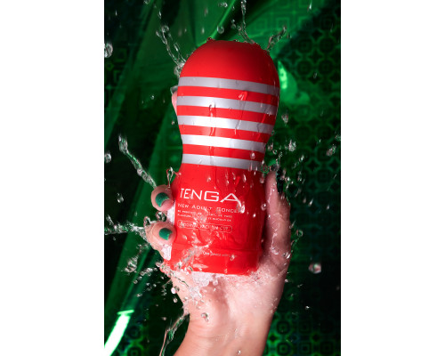 Нереалистичный мастурбатор TENGA  Original Vacuum Cup, TPE, белый, 18 см