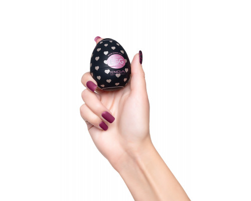 Нереалистичный мастурбатор TENGA Egg Lovers, TPE, черный, 6,1 см