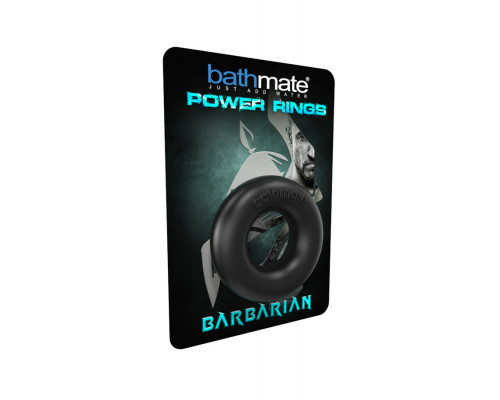 Эрекционное кольцо на пенис Bathmate Barbarian, elastomex, чёрный, Ø5 см