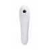 Вакуум-волновой бесконтактный стимулятор клитора Satisfyer Dual Pleasure, силикон, белый, 17,9 см.