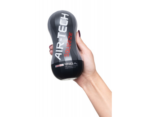 Нереалистичный мастурбатор TENGA Air-Tech Squeeze Strong, TPE, белый, 17 см