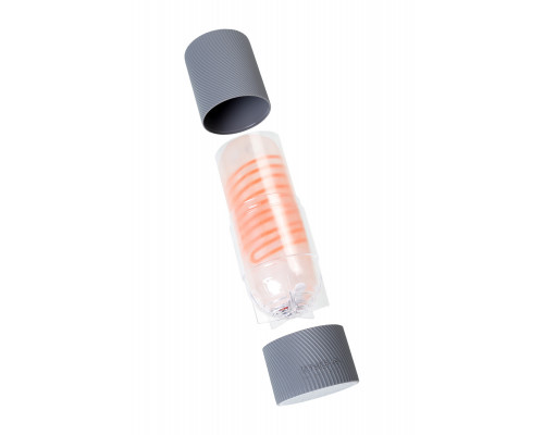 Нереалистичный мастурбатор TENGA SPINNER  Hexa, TPE, прозрачный, 13 см