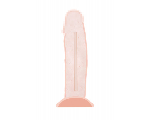 Фаллоимитатор RealStick Silicone Tom H, сайлекспан, телесный, 15 см