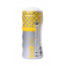 Мастурбатор нереалистичный MensMax Colors Frill Yellow, TPE, белый, 15 см