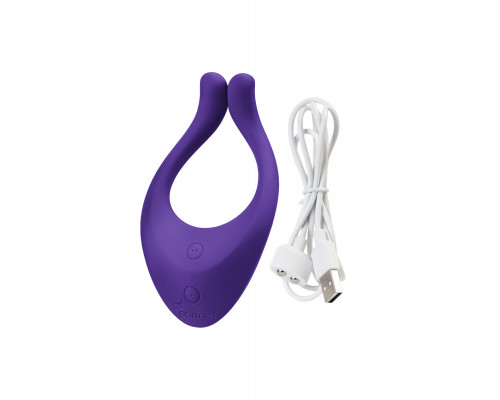 Многофункциональный стимулятор для пар Satisfyer Partner Multifun 1, силикон, фиолетовый, 13,5 см.