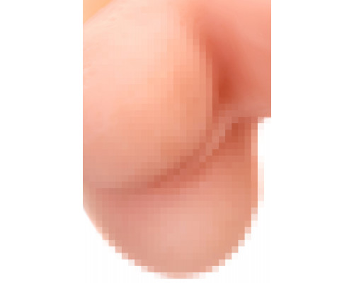 Фаллоимитатор RealStick Silicone Hugh J, телесный, 20,5 см