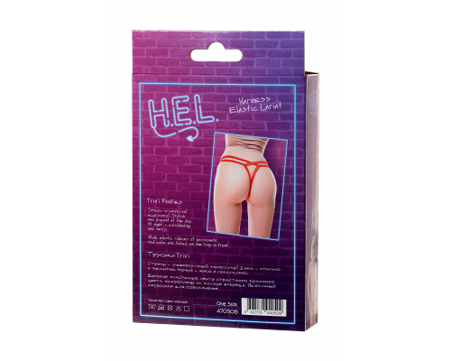 Трусики H.E.L. Trixi, текстиль, красные, OS